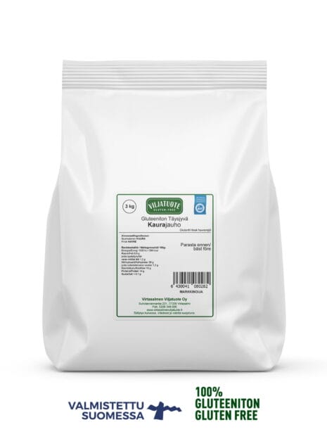 Gluten-free steamed wholegrain oat flour, 3 kg