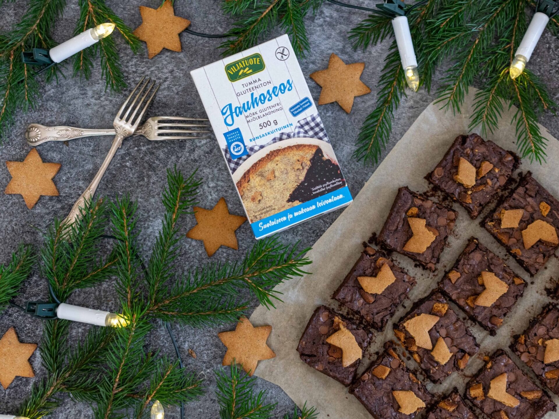 Gluten-free gingerbread brownie