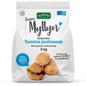 Tumma gluteeniton jauhoseos 3 kg pakkaus