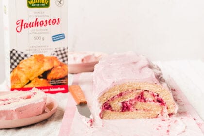 Gluteeniton ja vegaaninen kääretorttu