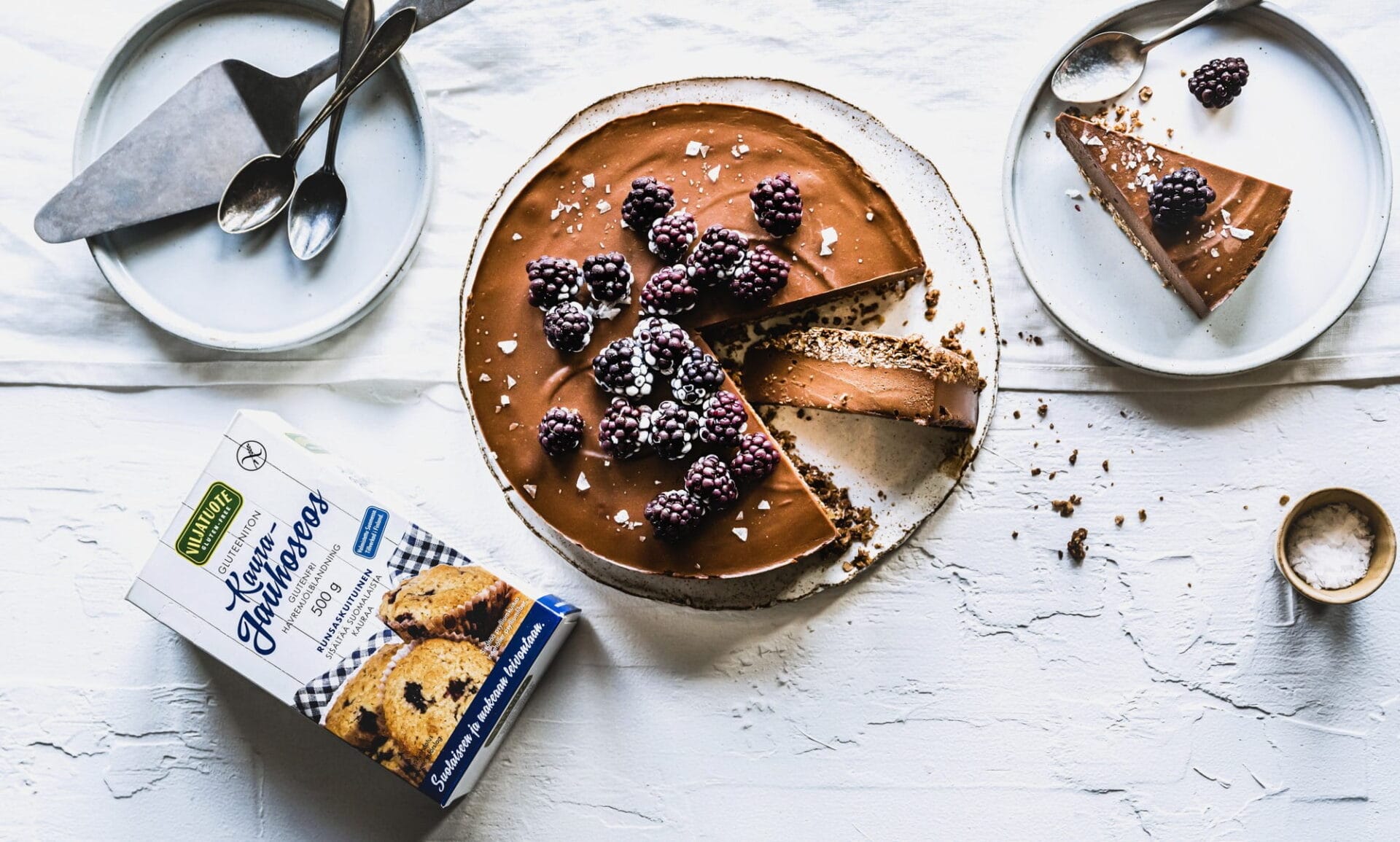 Gluten-free and vegan chocolate cake
