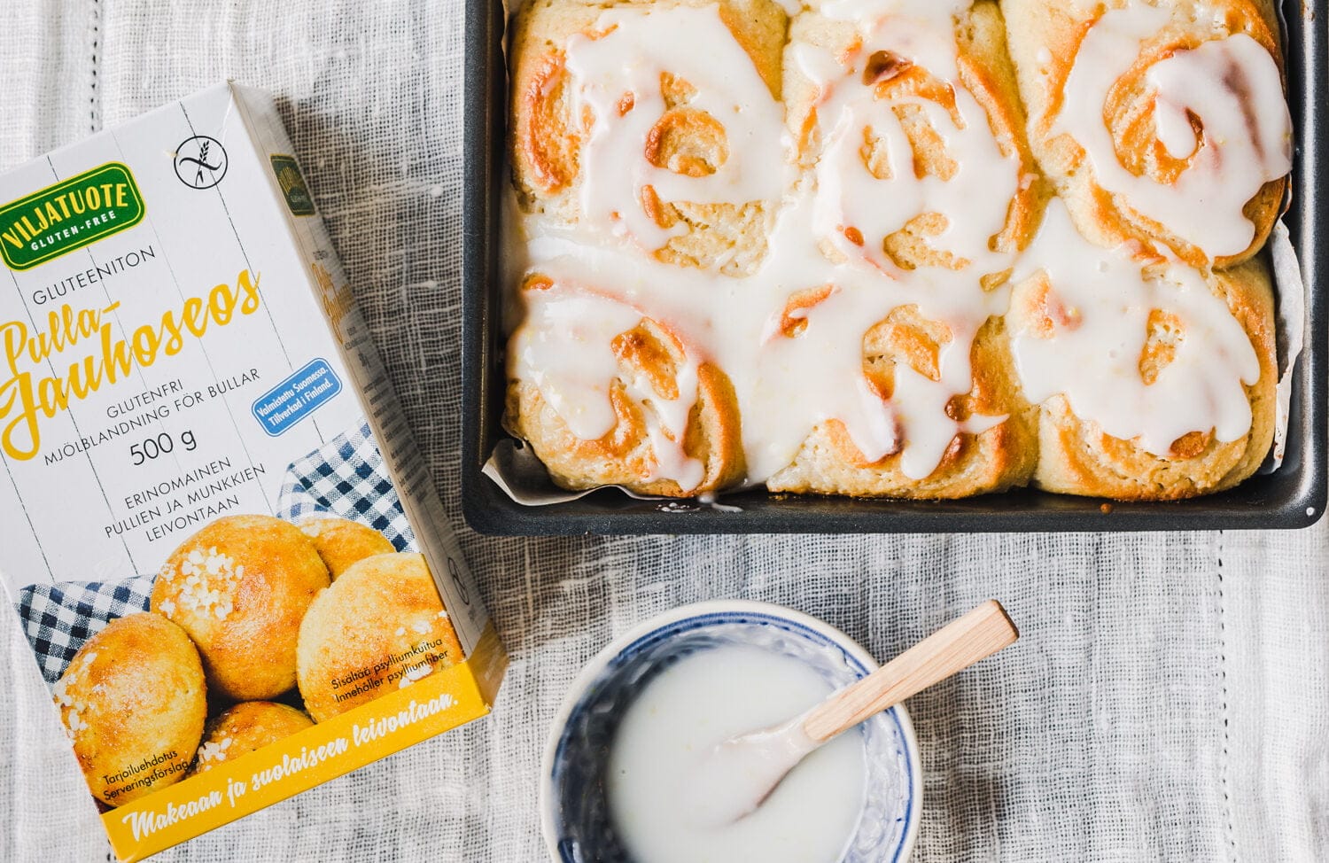 Gluten-free and vegan lemon bun
