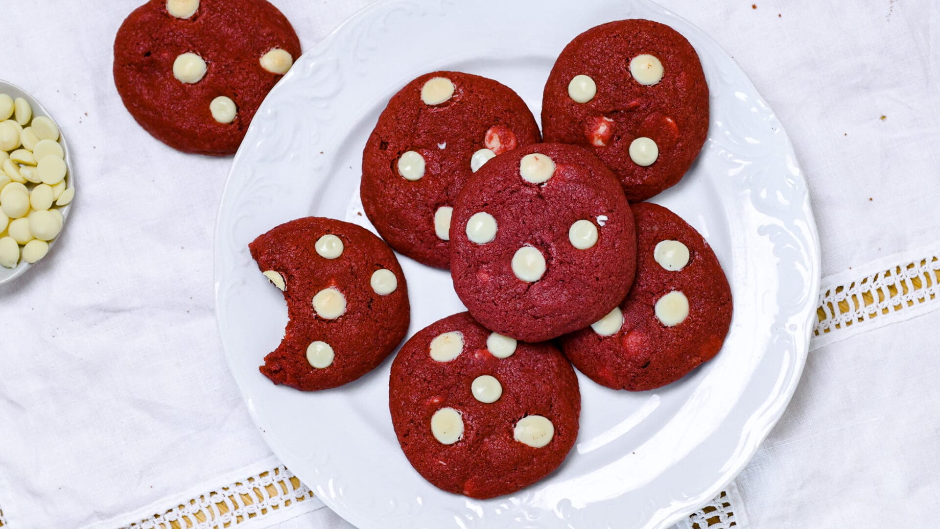 Gluteenittomat red velvet cookiet