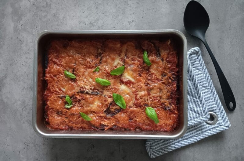Glutenfri lasagne av färska pastaplattor